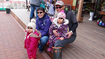 女川町まちびらきー２　家族写真