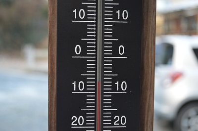 昨日の女川　朝７：００の気温　－７℃