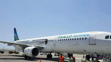 航空機の機体に突然穴が開いた事件、爆弾によるものだとソマリア政府が発表！