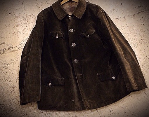 Calme（キャルム） French vintage corduroy jacket.