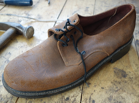 ヴァレンティン・フルンザさんの初製作靴
