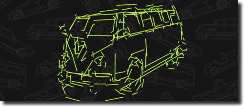 視点を移動して車を完成させよう　Doodle Car