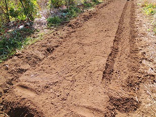 タマネギ栽培地　土作り　完了