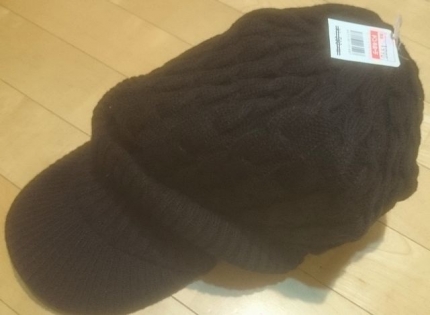 20160203ドンキで毛糸帽子購入.JPG