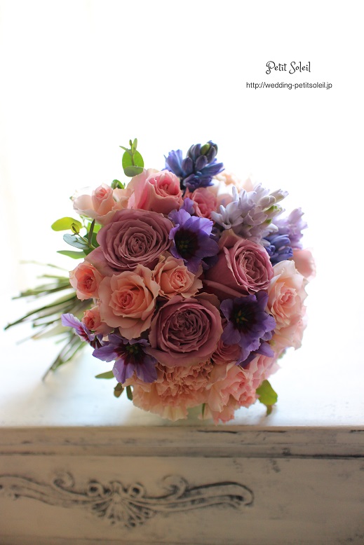 紫ブーケ　purple　bouquet