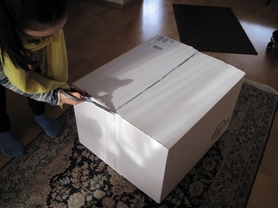すごく大きな箱に入って配達されたので 一体どんな風に梱包されているんだろう？
