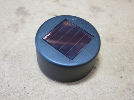 ソーラーアクセントライトの太陽電池