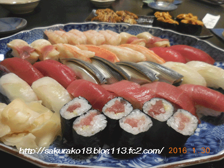 2016年1月30日寿司春　寿司