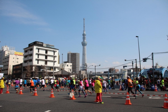 浅草界隈の東京マラソン０４
