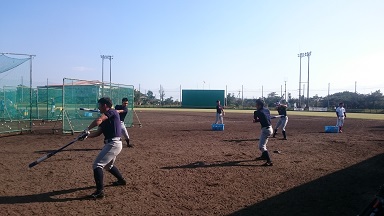日本通運キャンプの打撃練習